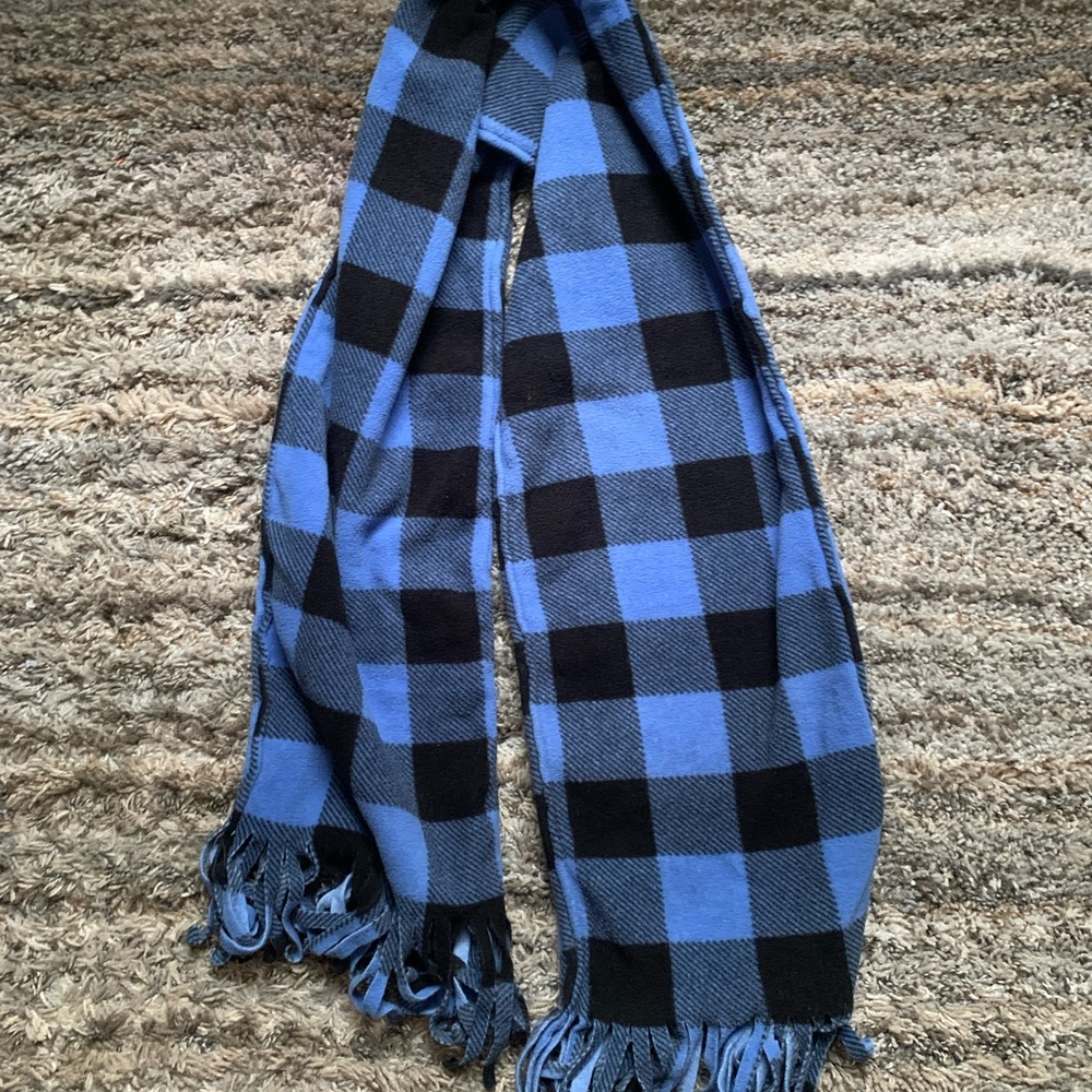 Blue & black scarf - used once